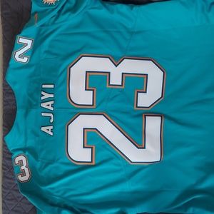Miami Dolphins football jersey.